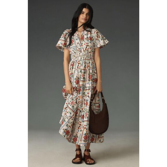 New Anthropologie The Somerset Maxi  Dress Size M - Picture 1 of 11